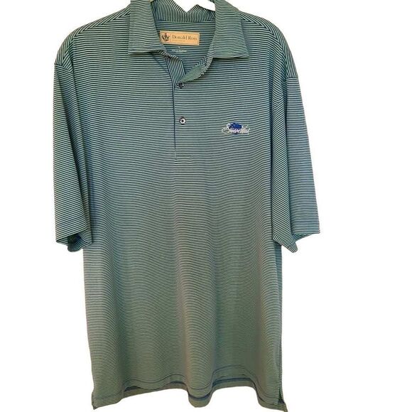 Donald Ross Mens Striped Golf Shirt Size XL - Picture 2 of 8